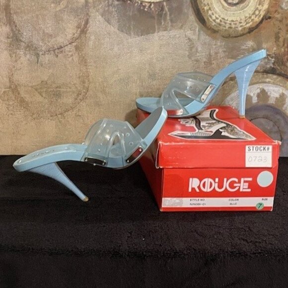 Baby Blue Shoes - Size 7 - Picture 6 of 7